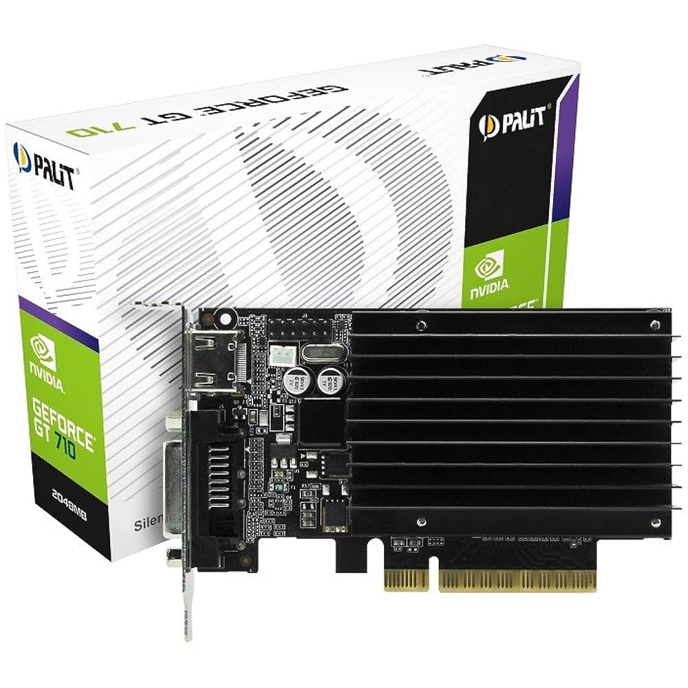 Palit GeForce GT 710 | 2GB GDDR3 VRAM | Passieve Koeling | Low Profile | Videokaart | GPU | NVIDIA – 0 Palit GeForce GT 710 | 2GB GDDR3 VRAM | Passieve Koeling | Low Profile | Videokaart | GPU | NVIDIA – 0
