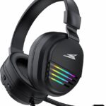 Baracuda PEARL RGB | On-Ear Gaming Headset 3,5mm en USB | Zwart