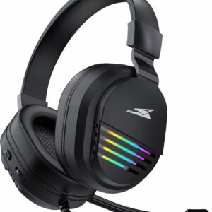 Baracuda PEARL RGB | On-Ear Gaming Headset 3,5mm en USB | Zwart