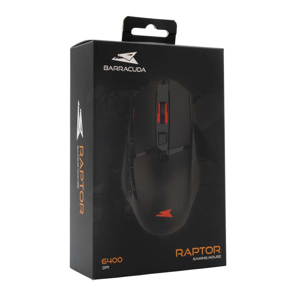 Baracuda RAPTOR RGB | Bedrade Gaming Muis | USB-A | 6400 DPI | Zwart – 5