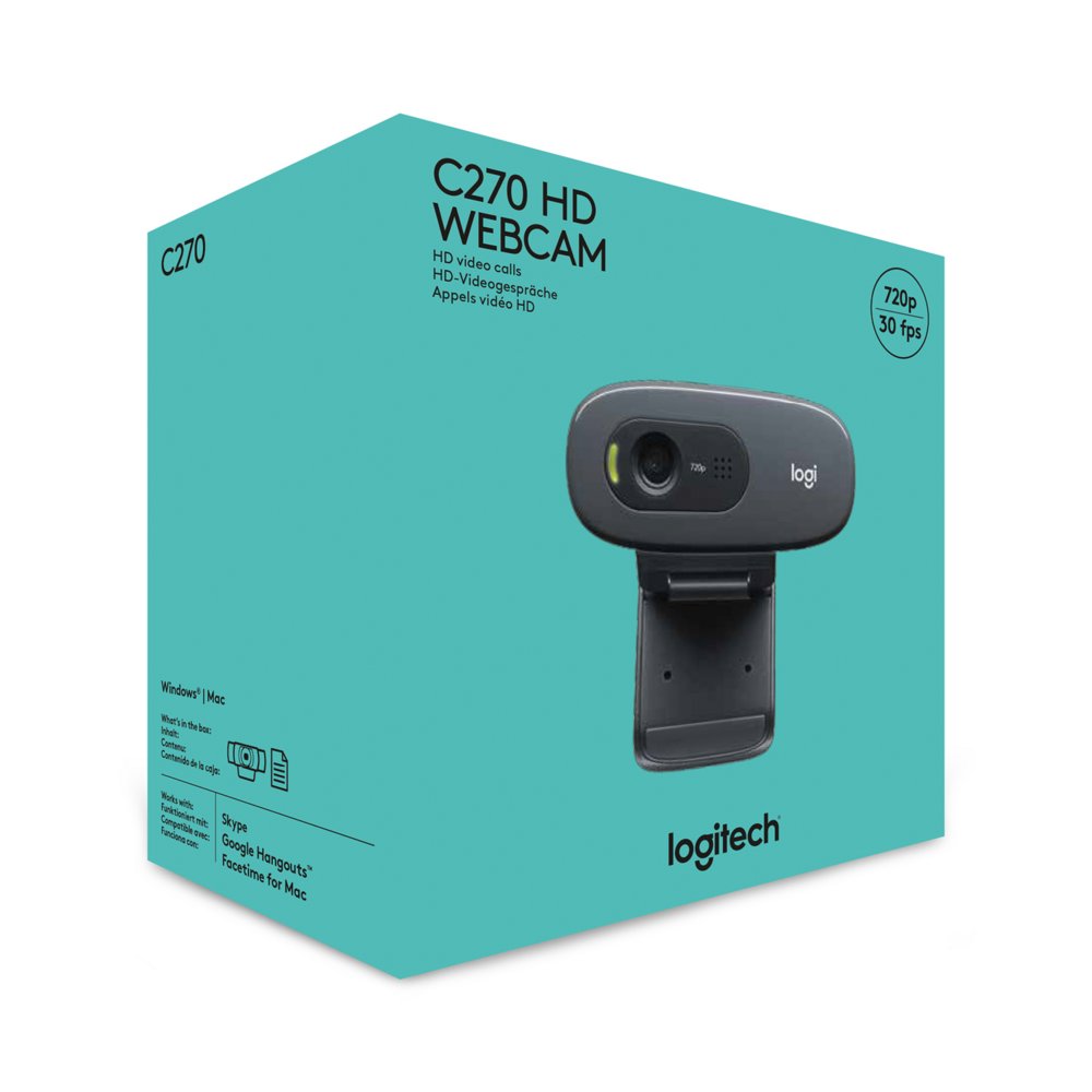 Logitech C270 | 720p 30FPS USB Webcam met Microfoon – 6