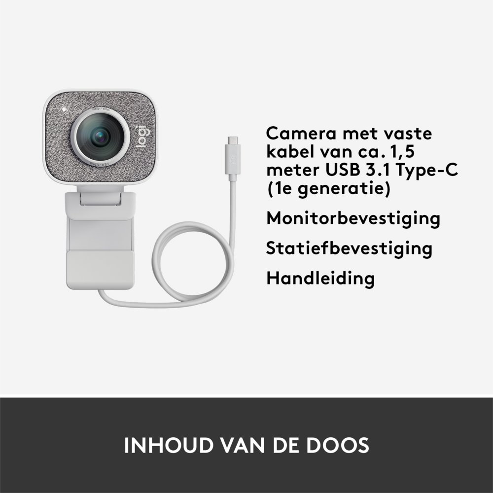 Logitech StreamCam | 1080p 60FPS USB-C Webcam met Microfoon | Wit – 13 Logitech StreamCam | 1080p 60FPS USB-C Webcam met Microfoon | Wit – 13