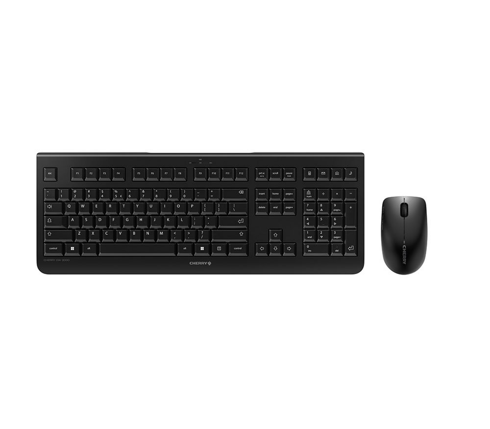 CHERRY DW 3000 | Draadloze Muis- en Toetsenbordcombo | USB-ontvanger | QWERTY US | Zwart – 1