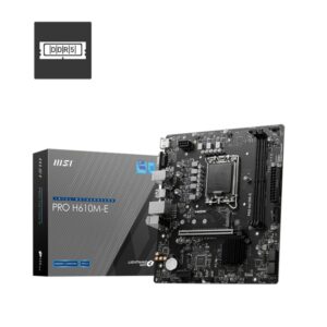MSI PRO H610M-E | Socket LGA 1700 | Intel H610 | 4xDDR5 | Micro-ATX | Moederbord