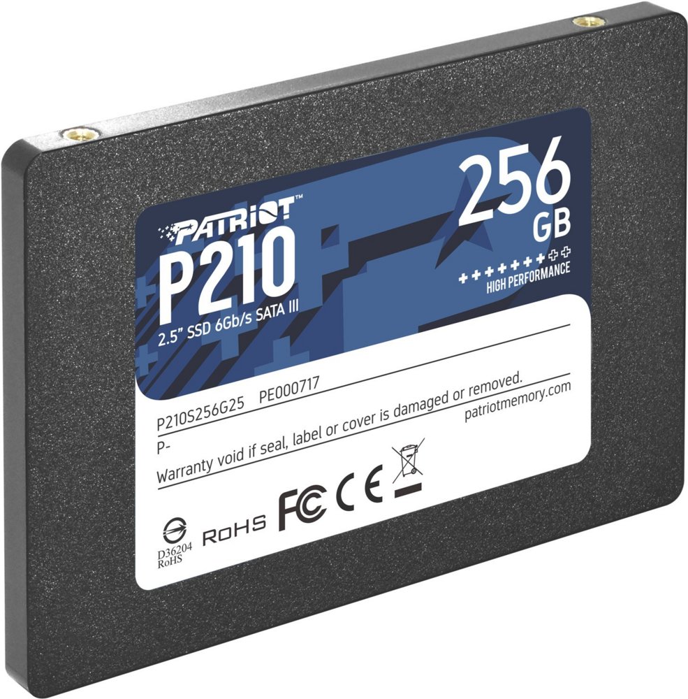 Patriot Memory P210 | 256 GB SATA SSD | 2,5″ | tot 520 MB/s Lezen | tot 430 MB/s Schrijven – 0 Patriot Memory P210 | 256 GB SATA SSD | 2,5″ | tot 520 MB/s Lezen | tot 430 MB/s Schrijven – 0