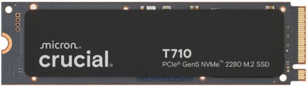 Crucial T710 | 4 TB NVMe SSD | M.2 | Gen5 | 14.500 MB/s Lezen | 12.700 MB/s Schrijven – 0