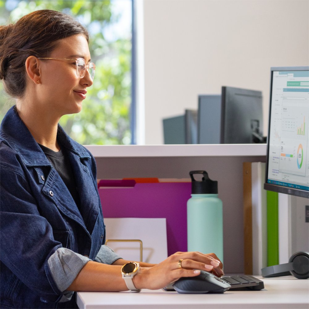 Logitech MX Keys Combo for Business Gen 2 | Draadloze Toetsenbord- en Muis-combo | RF / Bluetooth | QWERTY US International | Grafiet – 3 Logitech MX Keys Combo for Business Gen 2 | Draadloze Toetsenbord- en Muis-combo | RF / Bluetooth | QWERTY US International | Grafiet – 3