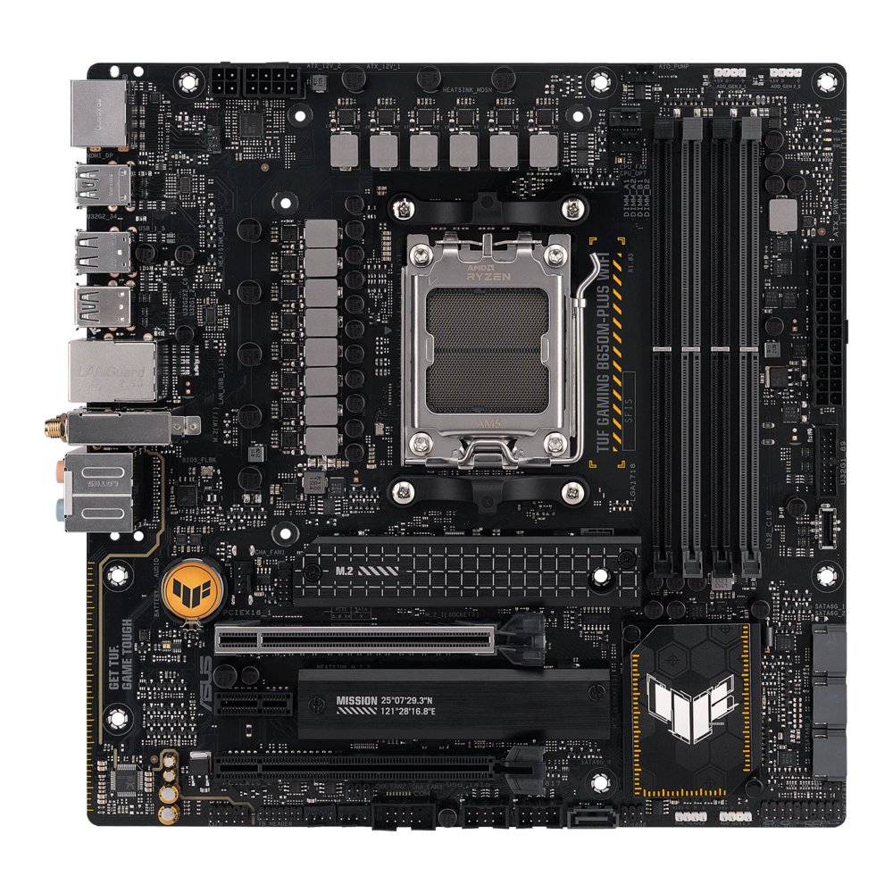 ASUS TUF GAMING B650M-PLUS WIFI | AMD B650 | Socket AM5 | Micro-ATX Moederbord – 1