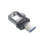 SanDisk Ultra Dual m3.0 USB flash drive 128 GB USB Type-A / Micro-USB 3.2 Gen 1 (3.1 Gen 1) Zwart, Zilver, Transparant