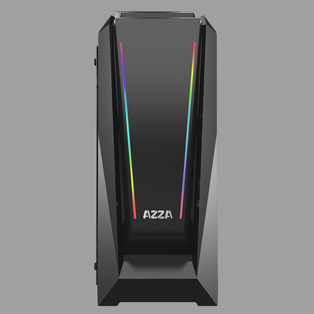 Azza Chroma 410A RGB | Midi Tower Case | Zwart – 2 Azza Chroma 410A RGB | Midi Tower Case | Zwart – 2