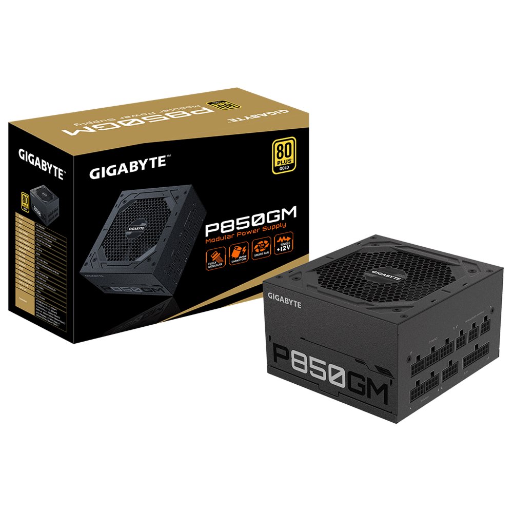 Gigabyte P850GM | 850W ATX Voeding (20+4 pin) | Zwart – 6