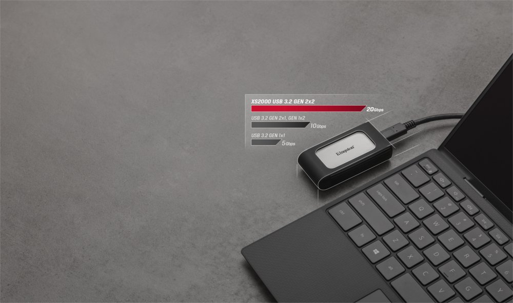 Kingston XS2000 | Externe SSD | 2000GB | USB 3.2 Gen 2×2 | Compact & Snel | Zilver/Zwart – 9 Kingston XS2000 | Externe SSD | 2000GB | USB 3.2 Gen 2×2 | Compact & Snel | Zilver/Zwart – 9