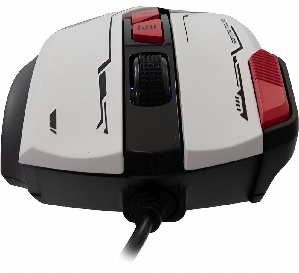 Baracuda MANTA RGB | Bekabelde Gaming Muis | Rechtshandig | USB-A | 12800 DPI | Wit – 1