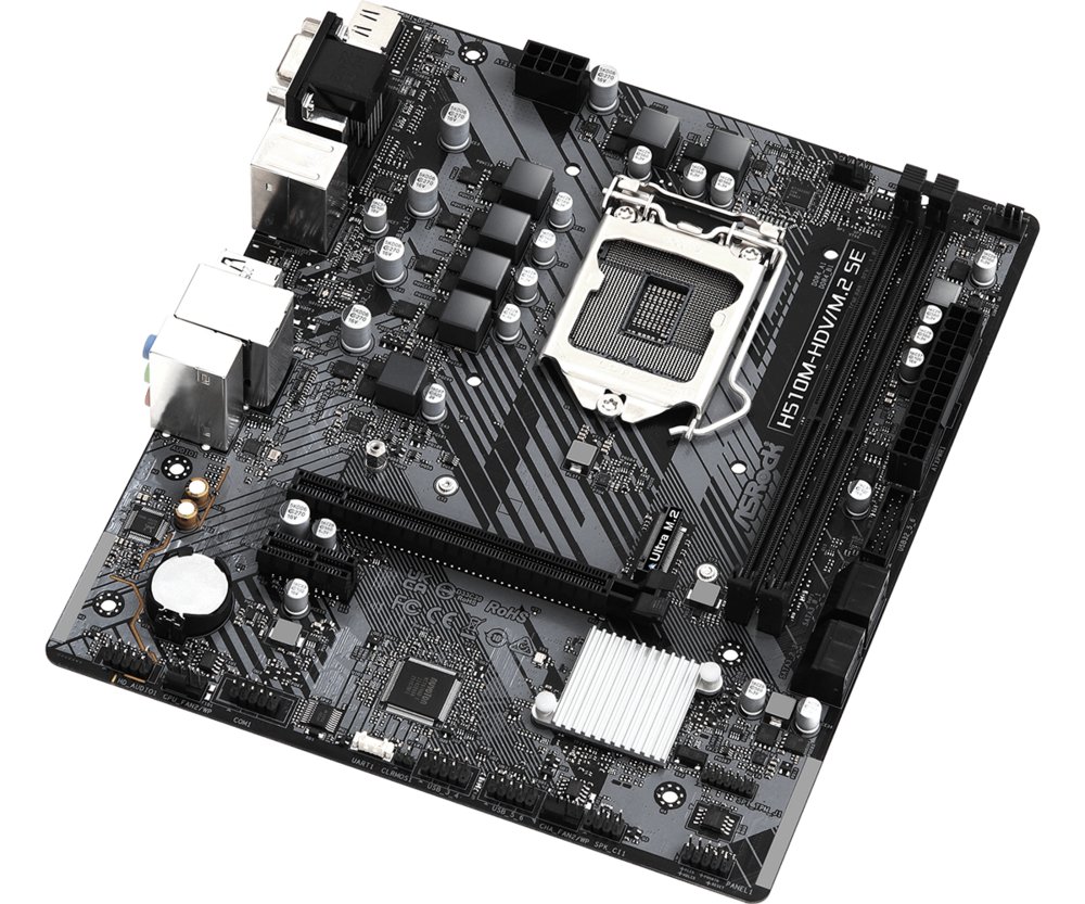Asrock H510M-HDV/M.2 SE | Socket LGA 1200 | Intel H470 | 2xDDR4 | Micro-ATX | Moederbord – 2 Asrock H510M-HDV/M.2 SE | Socket LGA 1200 | Intel H470 | 2xDDR4 | Micro-ATX | Moederbord – 2