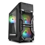 Sharkoon VG7-W RGB | Midi Tower Behuizing | Zwart | Met RGB-verlichting en Acryl Zijpaneel