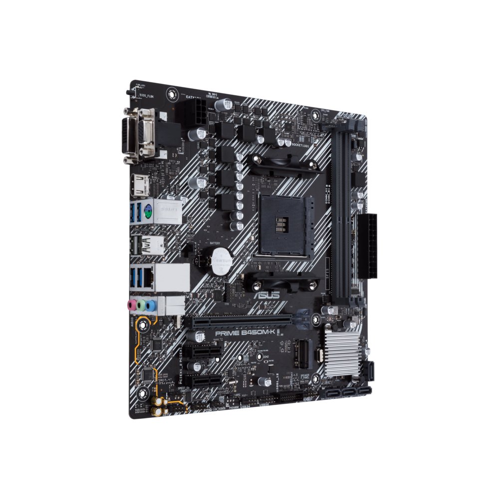 ASUS Prime B450M-K II AMD | Socket AM4 | AMD B450 | 2xDDR4 | Micro-ATX | Moederbord – 1