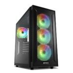 Sharkoon TG6M RGB | Midi Tower Behuizing | Zwart