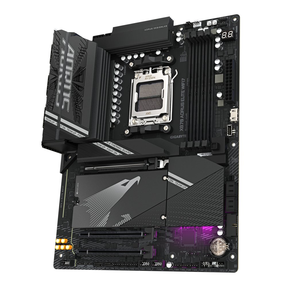 Gigabyte X870 A ELITE WIFI7 | Socket AM5 | AMD X870 | 4xDDR5 | ATX | Moederbord – 2