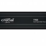 Crucial T705 | 1TB NVMe SSD | M.2 | Gen5 | 13.600MB/s Lezen | 10.200MB/s Schrijven | Heatsink