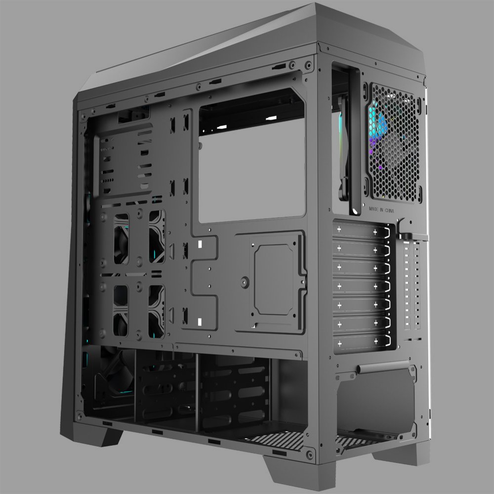 Azza Chroma 410A RGB | Midi Tower Case | Zwart – 5 Azza Chroma 410A RGB | Midi Tower Case | Zwart – 5