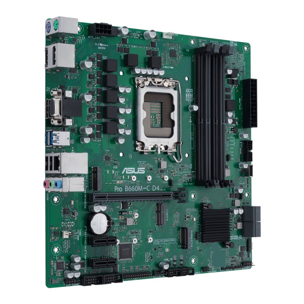 ASUS PRO B660M-C D4-CSM | Socket LGA 1700 | Intel B660 | 4xDDR4 | Micro-ATX | Moederbord – 1 ASUS PRO B660M-C D4-CSM | Socket LGA 1700 | Intel B660 | 4xDDR4 | Micro-ATX | Moederbord – 1
