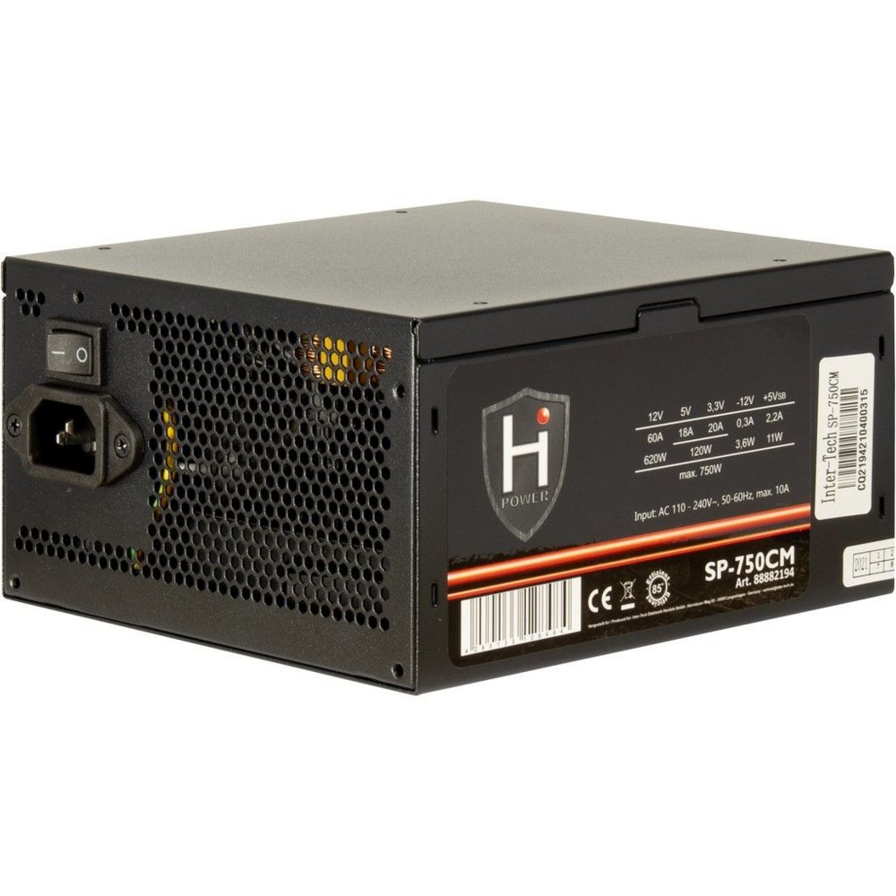 Inter-Tech HiPower SP-750CM | 750 Watt ATX PSU | Deels Modulair | Power Supply | Voeding – 0 Inter-Tech HiPower SP-750CM | 750 Watt ATX PSU | Deels Modulair | Power Supply | Voeding – 0