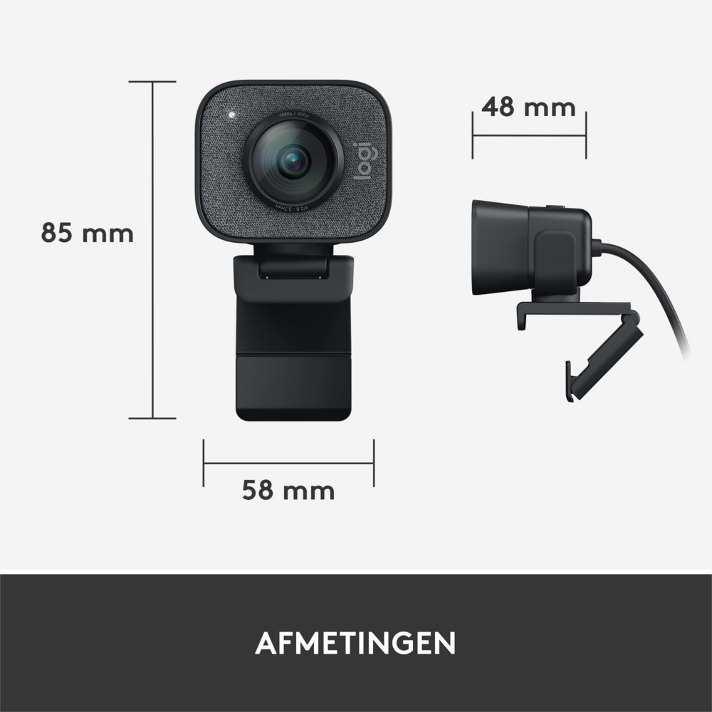 Logitech StreamCam | 1080p 60FPS USB-C Webcam met Microfoon | Grafiet – 18 Logitech StreamCam | 1080p 60FPS USB-C Webcam met Microfoon | Grafiet – 18