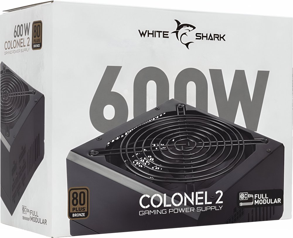 White Shark Colonel 2 | 600 Watt Bronze ATX PSU | Power Supply | Voeding – 0 White Shark Colonel 2 | 600 Watt Bronze ATX PSU | Power Supply | Voeding – 0