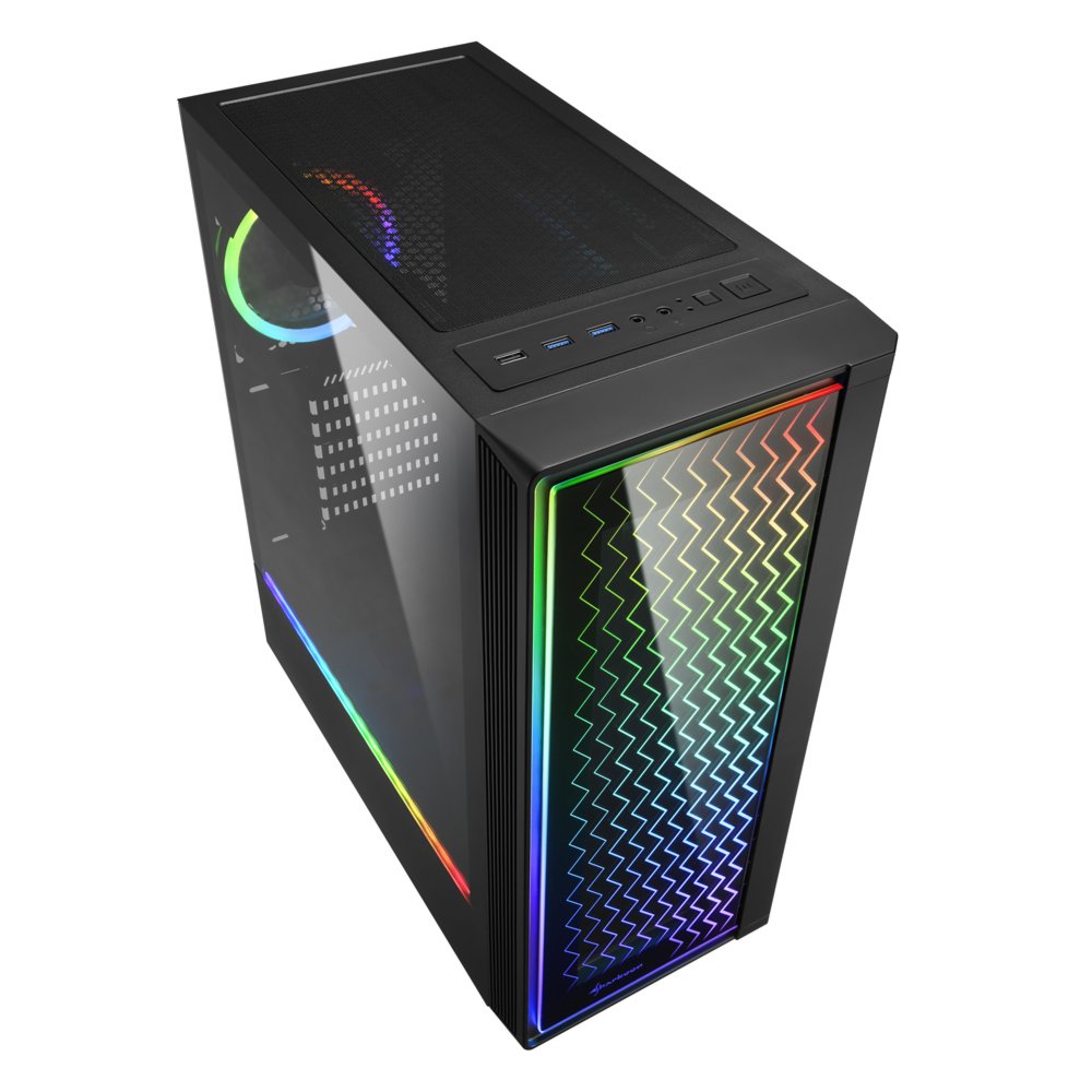 Sharkoon RGB LIT 200 | Midi Tower Behuizing | Zwart – 3 Sharkoon RGB LIT 200 | Midi Tower Behuizing | Zwart – 3