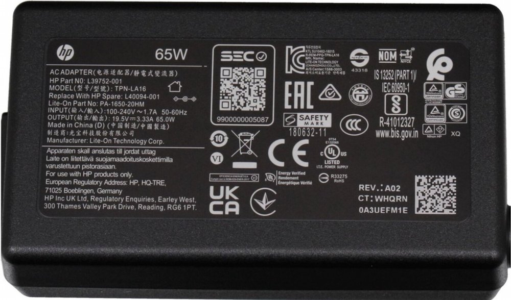 HP 65W AC-Adapter | 19.5V 3.33A | 7.4×5.0 mm Connector | Origineel – 3 HP 65W AC-Adapter | 19.5V 3.33A | 7.4×5.0 mm Connector | Origineel – 3