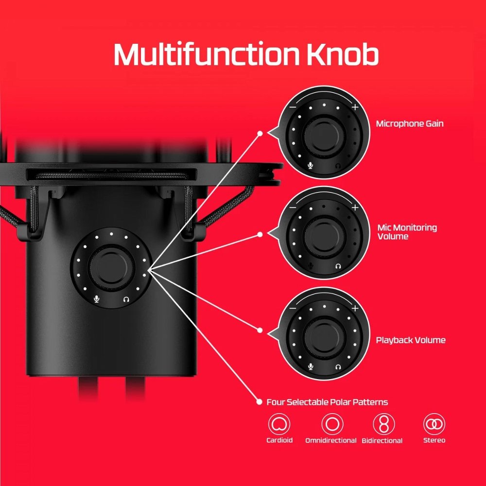 HP 872V1AA | USB Microfoon | Voor Podcasting | Zwart – 5 HP 872V1AA | USB Microfoon | Voor Podcasting | Zwart – 5