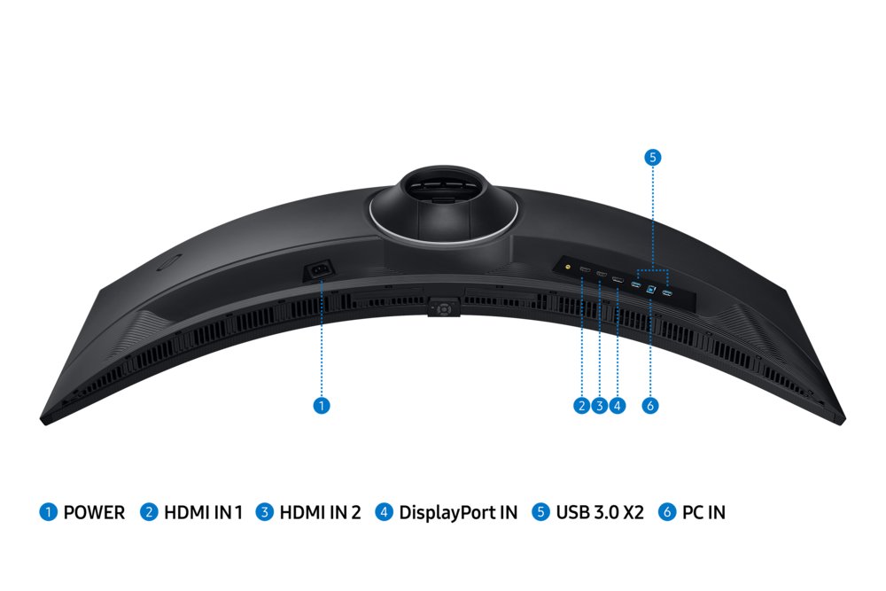Samsung Odyssey G9 49″ | 5120×1440 VA | 240Hz | Curved Ultrawide Dual QHD Gaming Monitor | HDMI – 19