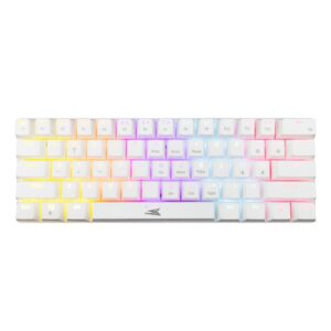 Baracuda DOLPHIN RGB 60% | Bedraad Gaming Toetsenbord | Red Switches | Anti-Ghosting | QWERTY | Wit