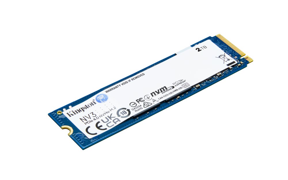 Kingston NV3 | 2TB NVMe SSD | M.2 Gen4 | 6.000MB/s Lezen | 5.000MB/s Schrijven – 0 Kingston NV3 | 2TB NVMe SSD | M.2 Gen4 | 6.000MB/s Lezen | 5.000MB/s Schrijven – 0