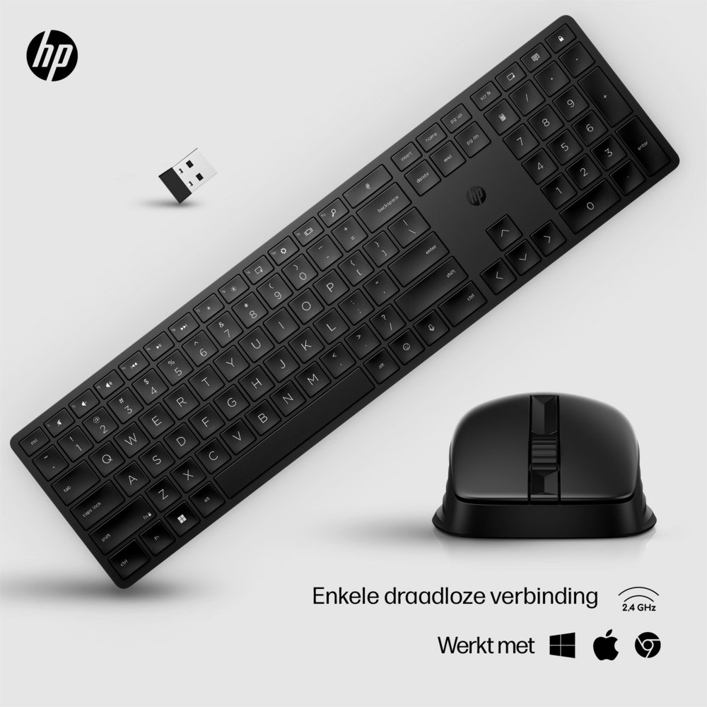 HP 650 Wit | Draadloze Muis en Toetsenbordcombo | QWERTY | Open Box – 3