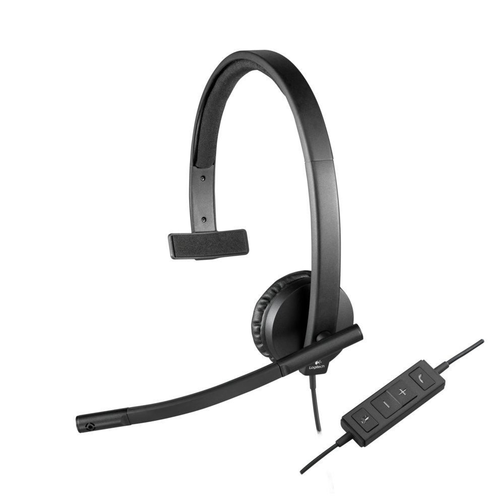 Logitech H570e | Bedrade On-ear Mono Headset | USB-A | Zwart – 0 Logitech H570e | Bedrade On-ear Mono Headset | USB-A | Zwart – 0