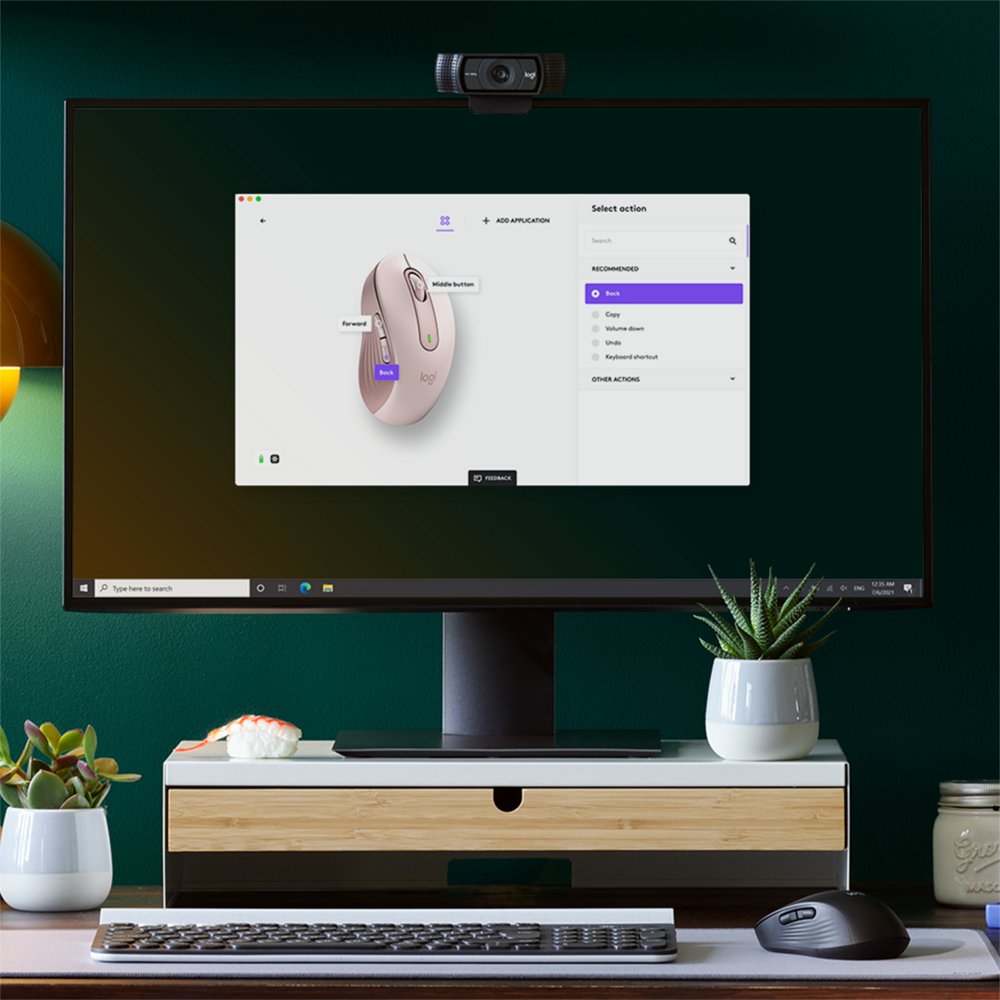 Logitech Signature M650 | Draadloze Muis | Rechtshandig | RF + Bluetooth | 2000 DPI | Roze – 3