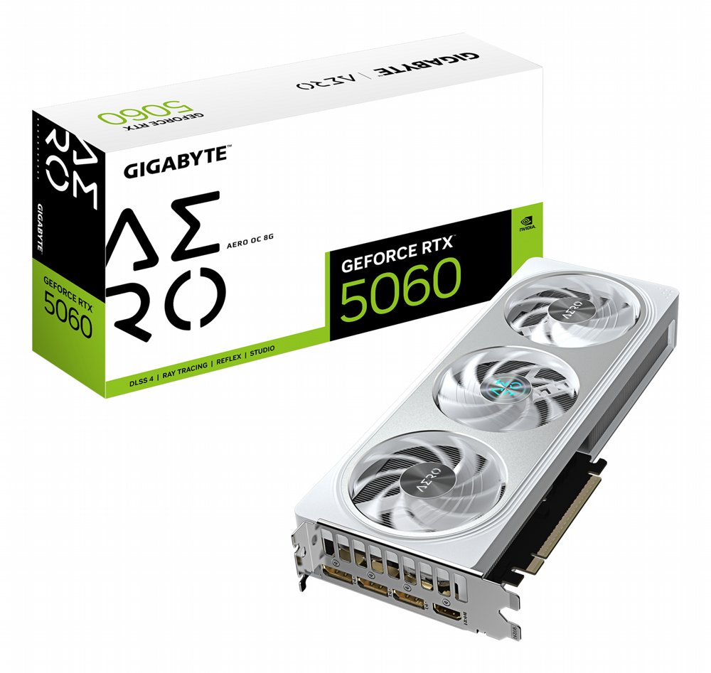 GIGABYTE GeForce RTX 5060 AERO OC | 8GB GDDR7 | DLSS 4 | Videokaart | Nvidia GPU – 0 GIGABYTE GeForce RTX 5060 AERO OC | 8GB GDDR7 | DLSS 4 | Videokaart | Nvidia GPU – 0