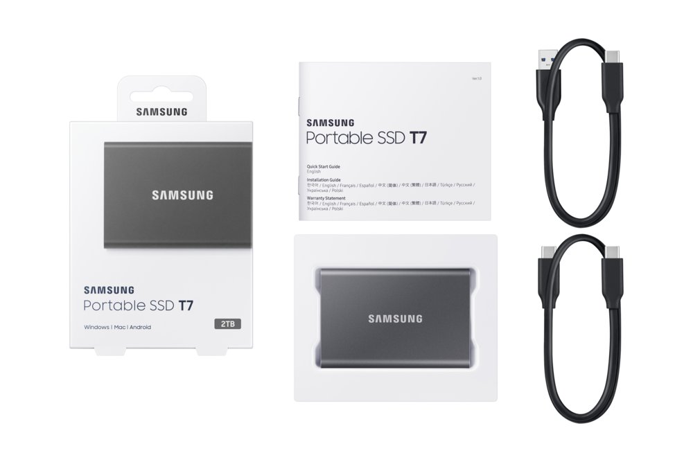 Samsung T7 | Externe SSD | 2TB | USB 3.2 Gen 2 | 1.050MB/s | Grijs | Compact & Snel – 11 Samsung T7 | Externe SSD | 2TB | USB 3.2 Gen 2 | 1.050MB/s | Grijs | Compact & Snel – 11