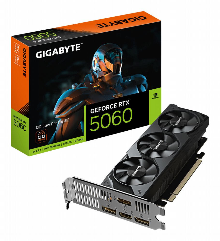 Gigabyte GeForce RTX 5060 OC Low Profile | 8GB GDDR7 VRAM | Videokaart | GPU | Nvidia – 0 Gigabyte GeForce RTX 5060 OC Low Profile | 8GB GDDR7 VRAM | Videokaart | GPU | Nvidia – 0