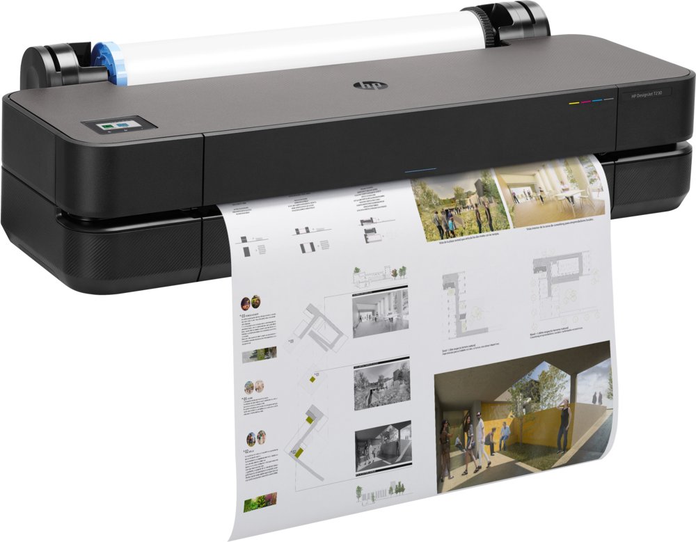 HP DesignJet T230 24” Grootformaat Inkjetprinter | 2400 x 1200 DPI | Wifi | Kleur – 5