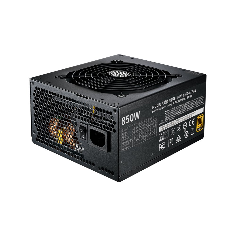 Cooler Master MWE Gold 850 V2 | 850 Watt Gold ATX PSU | Modulair | Power Supply | Voeding – 1 Cooler Master MWE Gold 850 V2 | 850 Watt Gold ATX PSU | Modulair | Power Supply | Voeding – 1