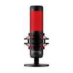 HyperX QuadCast | USB-microfoon | Rode verlichting | Voor pc en console | Zwart/Rood | Open Box
