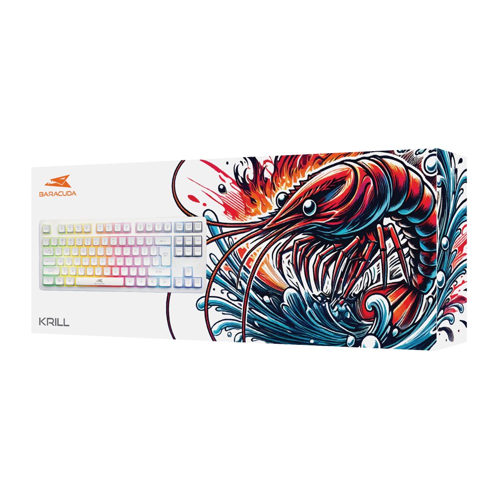 Baracuda KRILL RGB | Tenkeyless Bedraad Gaming Toetsenbord | QWERTY | Wit – 5 Baracuda KRILL RGB | Tenkeyless Bedraad Gaming Toetsenbord | QWERTY | Wit – 5