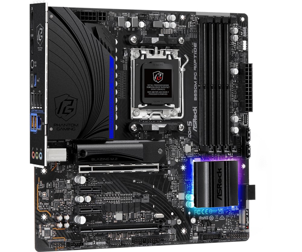 Asrock B650M PG Riptide | Socket AM5 | AMD B650 | 4xDDR5 | Micro-ATX | Moederbord | Renewed – 3 Asrock B650M PG Riptide | Socket AM5 | AMD B650 | 4xDDR5 | Micro-ATX | Moederbord | Renewed – 3