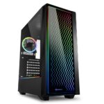 Sharkoon RGB LIT 200 | Midi Tower Behuizing | Zwart