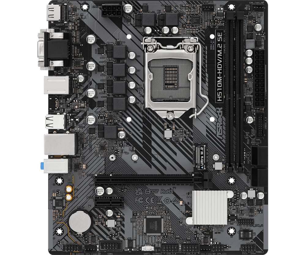 Asrock H510M-HDV/M.2 SE | Socket LGA 1200 | Intel H470 | 2xDDR4 | Micro-ATX | Moederbord – 0 Asrock H510M-HDV/M.2 SE | Socket LGA 1200 | Intel H470 | 2xDDR4 | Micro-ATX | Moederbord – 0