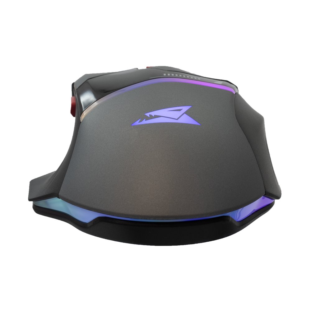 Baracuda MANTA RGB | Bekabelde Gaming Muis | Rechtshandig | USB-A | 12800 DPI | Grijs – 4