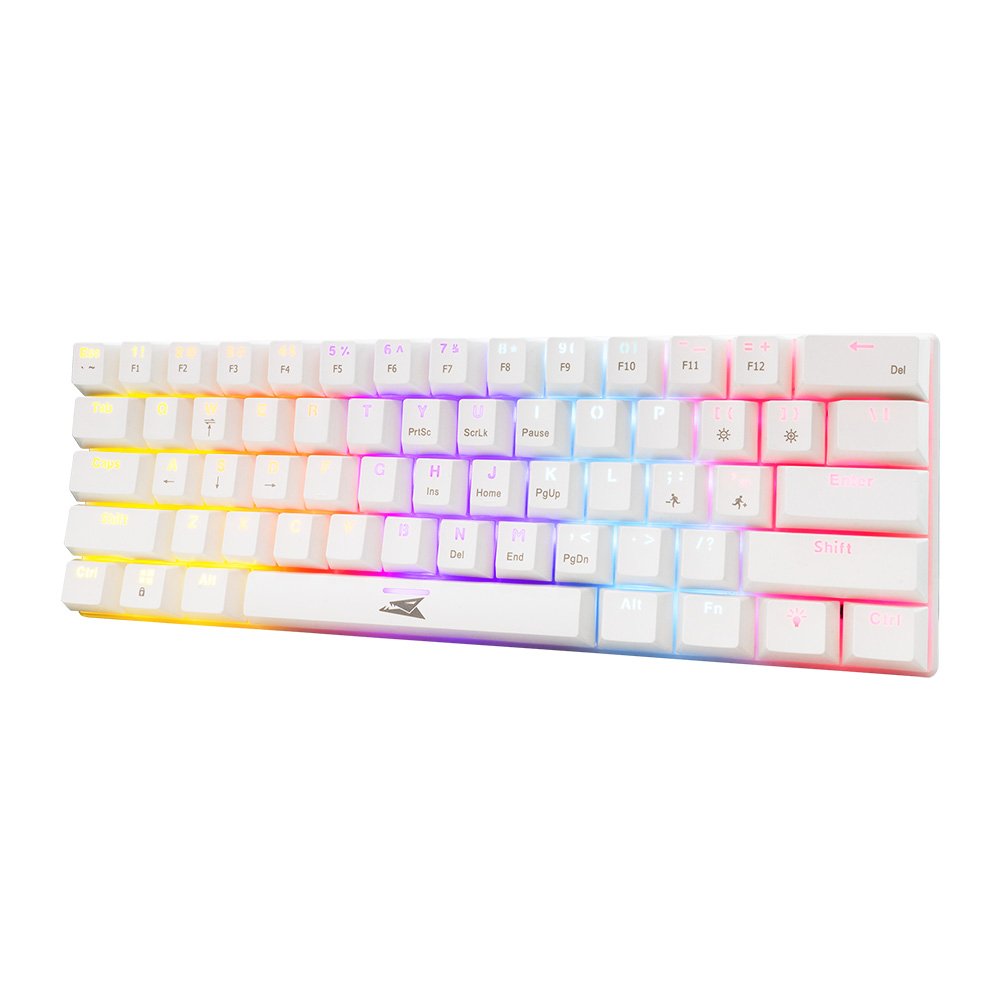 Baracuda DOLPHIN RGB 60% | Bedraad Gaming Toetsenbord | Red Switches | Anti-Ghosting | QWERTY | Wit – 3 Baracuda DOLPHIN RGB 60% | Bedraad Gaming Toetsenbord | Red Switches | Anti-Ghosting | QWERTY | Wit – 3