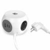 ACT Stekkerdoos Kubus | 3 Stopcontacten | USB-A & USB-C | 30W | 1,5 m | Wit – 0